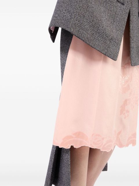 Prada Prince-of-Wales pattern skirt - Grey