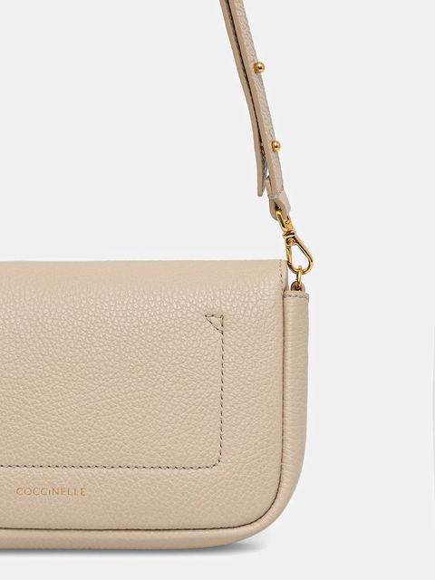 Coccinelle torebka skórzana kolor beżowy E5 U4K 52 01 01 - zdjęcie produktu nr 2