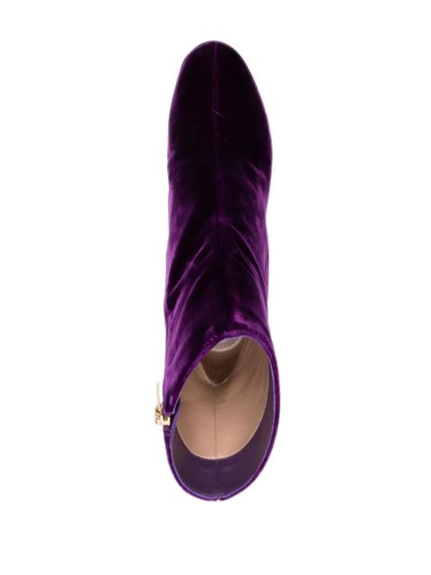Gianvito Rossi 110mm velvet platform boots - Purple