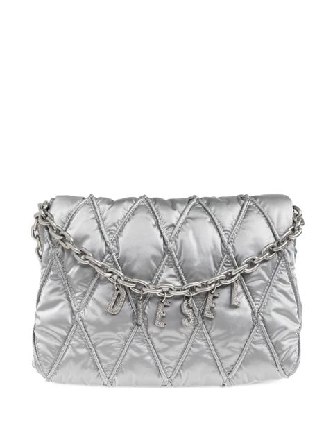 Diesel Charm-D shoulder bag - Silver - zdjęcie produktu nr 1