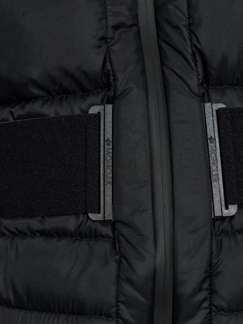 Moncler belted-waist padded jacket - Black