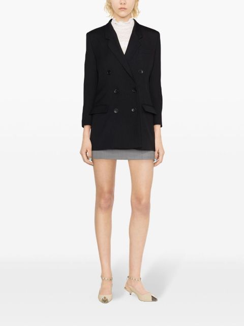 ISABEL MARANT Robine double-breasted cotton blazer - Black - zdjęcie produktu nr 2