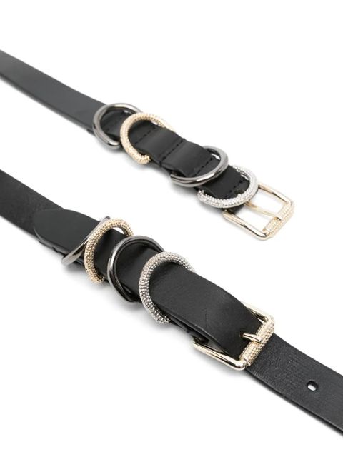 PINKO leather belt - Black - zdjęcie produktu nr 2