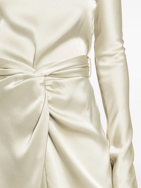 Nanushka Charon twist-front minidress - Neutrals - zdjęcie produktu nr 2