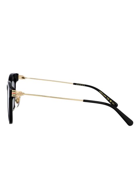 Gucci Eyewear Web-detail sunglasses - Black