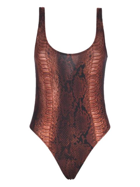 Jean Paul Gaultier printed swimsuit - Brown - zdjęcie produktu nr 1