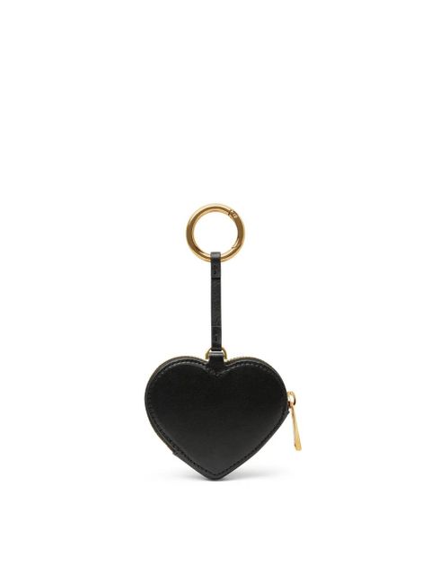 Versace heart coin pouch - Black