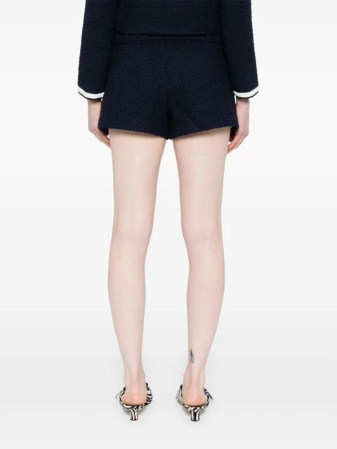 Self-Portrait tweed skorts - Blue