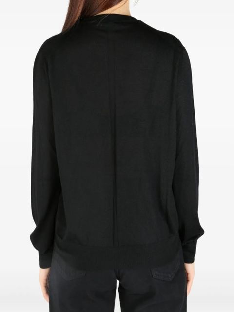 The Row round neck cardigan - Black