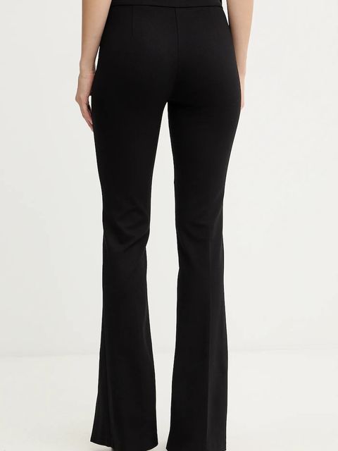 Versace Jeans Couture spodnie damskie kolor czarny dzwony high waist 79HAA103 J0092