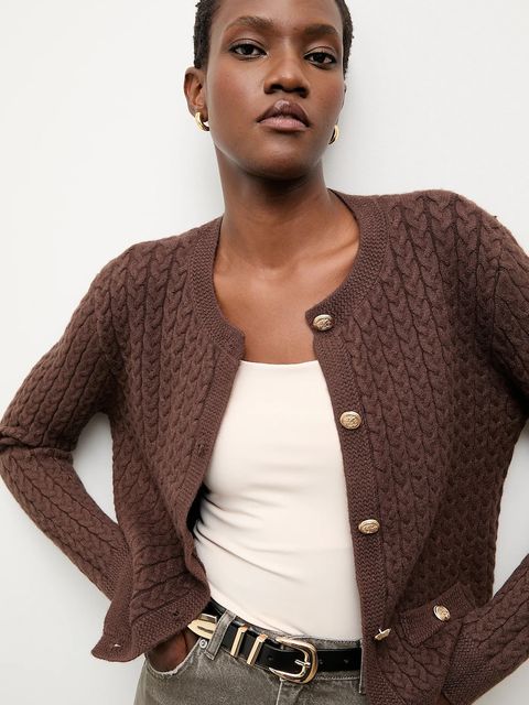 Answear.LAB kardigan damski kolor brązowy