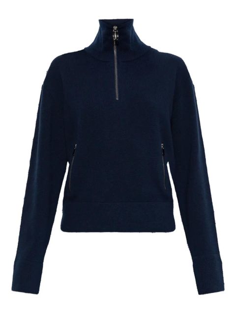 Victoria Beckham Half-Zip Milano sweater - Blue - zdjęcie produktu nr 1