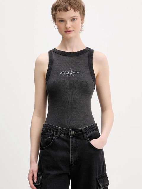 Guess Jeans top kolor czarny W6RP23 KA0H1 - zdjęcie produktu nr 1