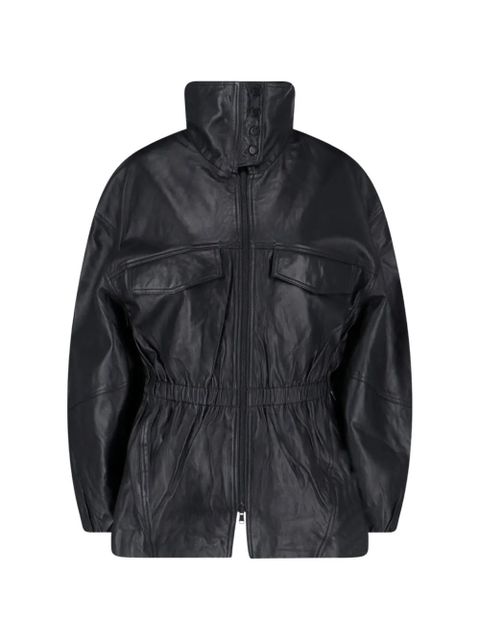 The Frankie Shop Carnaby leather jacket - Black - zdjęcie produktu nr 1