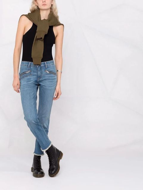 Zadig&Voltaire Ava slim-cut cropped jeans - Blue