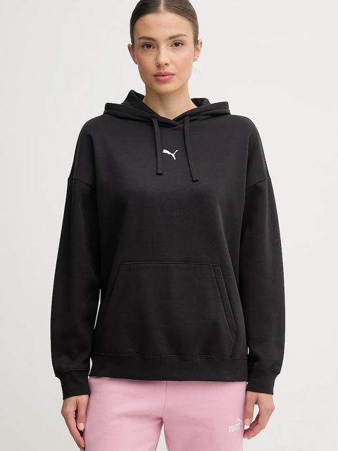 Puma bluza damska kolor czarny z kapturem gładka 685398 - zdjęcie produktu nr 1