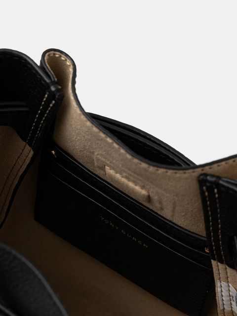 Tory Burch torebka skórzana Roby Small kolor czarny 171002-001