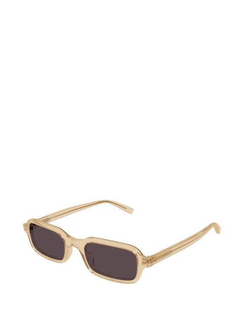 Saint Laurent Eyewear rectangle-frame sunglasses - Neutrals - zdjęcie produktu nr 2