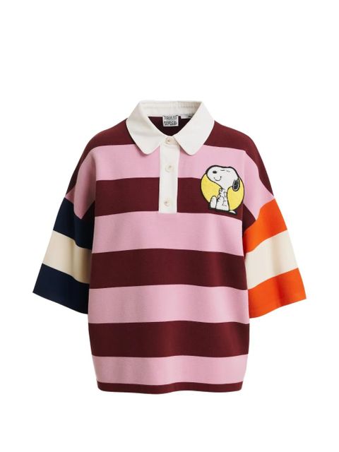 Essentiel Antwerp x Peanuts Snoppy-patch polo top - Brown - zdjęcie produktu nr 1