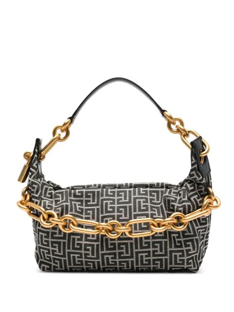 Balmain medium monogram chain sync tote bag - Black - zdjęcie produktu nr 1