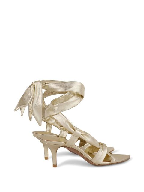 Ba&Sh Covilla tie-detail sandals - Gold