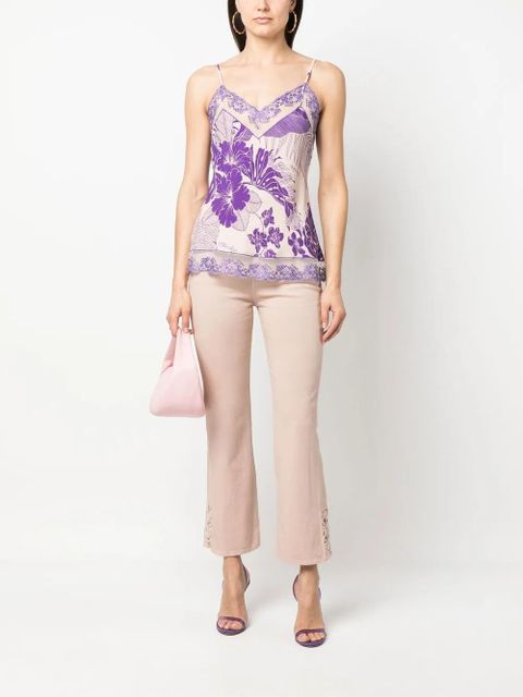 PINKO lacing-detail logo-patch bootcut jeans - zdjęcie produktu nr 2