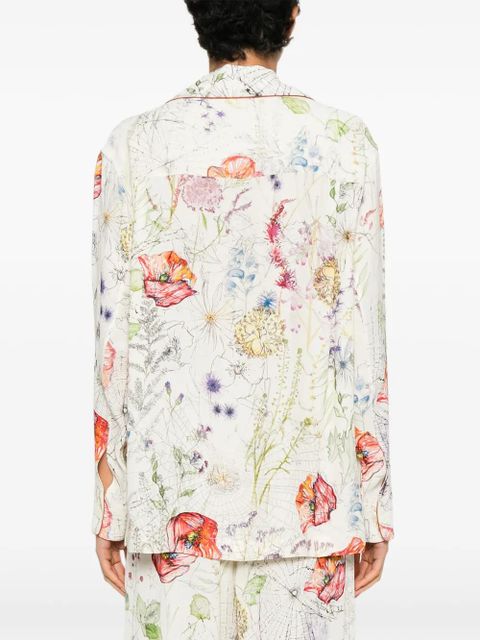Alexander McQueen floral-print shirt - Neutrals
