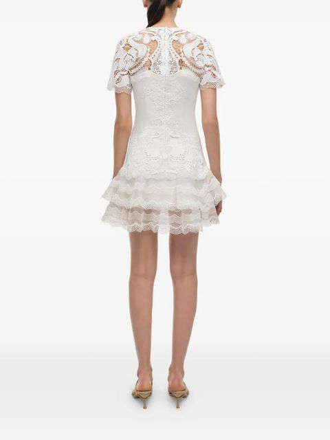 Simkhai Signature Paislee lace-detail mini dress - White