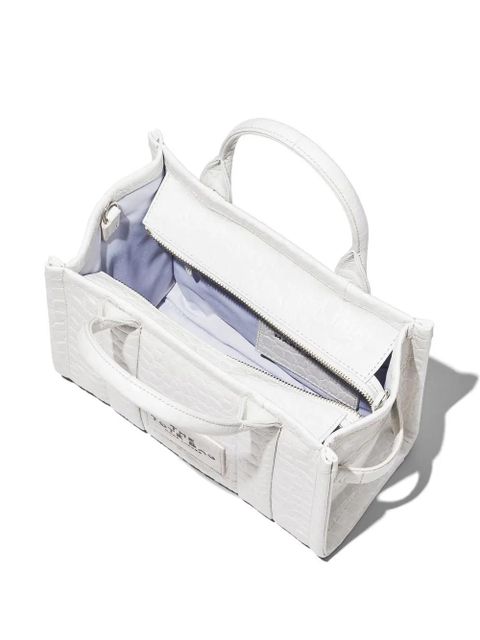 Marc Jacobs The Croc-Embossed Small Tote bag - White