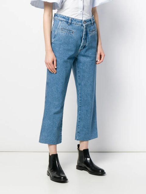 LOEWE cropped jeans - Blue