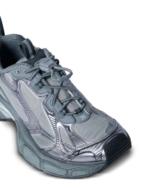 Balenciaga mesh panel sculpted sole trainers - Grey