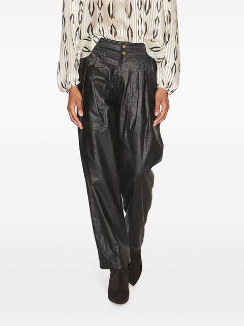 ISABEL MARANT Fidji straight trousers - Black