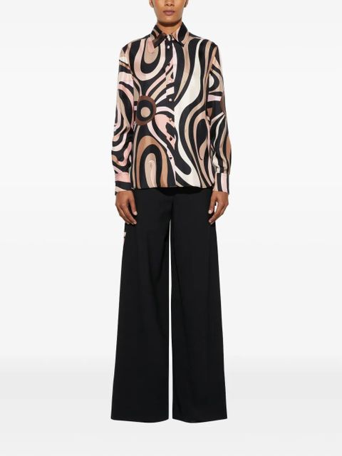 PUCCI Marmo silk shirt - Black