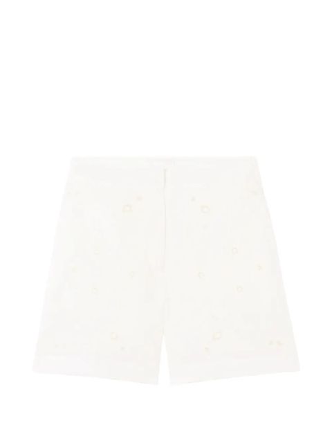 Claudie Pierlot embroidered shorts - White - zdjęcie produktu nr 1