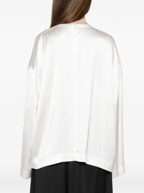 TOTEME round-neck blouse - White
