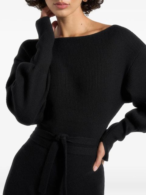 Manière De Voir Raya off-shoulder playsuit - Black