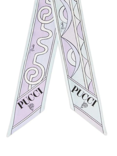 PUCCI Rombi-print silk scarf - Purple - zdjęcie produktu nr 2