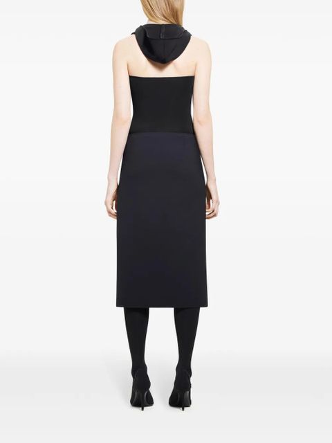 Courrèges Illusion hooded bodysuit - Black