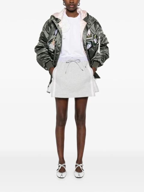 Vivienne Westwood stripe-waist drawstring mini skirt - Grey - zdjęcie produktu nr 2