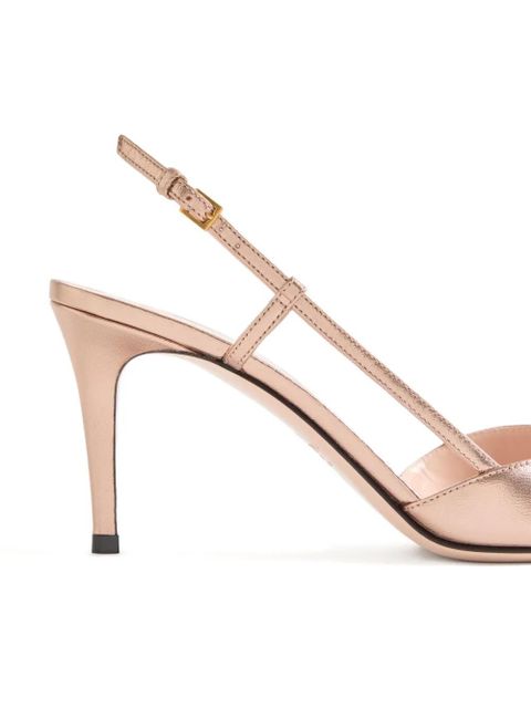Valentino Garavani 80mm VLogo Signature slingback pumps - Pink
