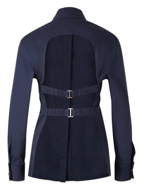 Cult Gaia button-fastening open-back blouse - Blue - zdjęcie produktu nr 2