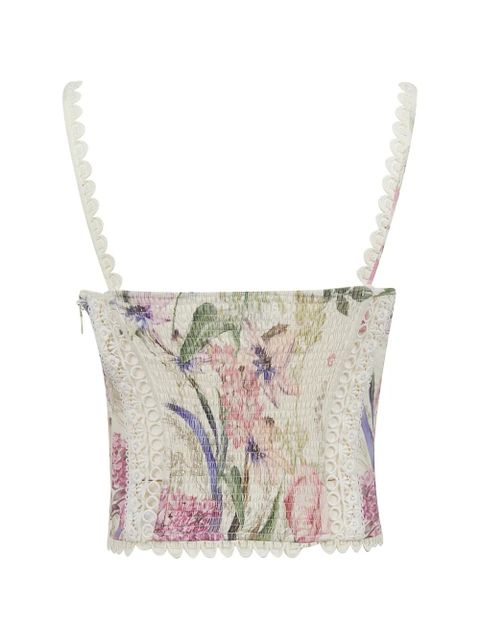 Charo Ruiz Ibiza Poppy floral-print top - Neutrals - zdjęcie produktu nr 1