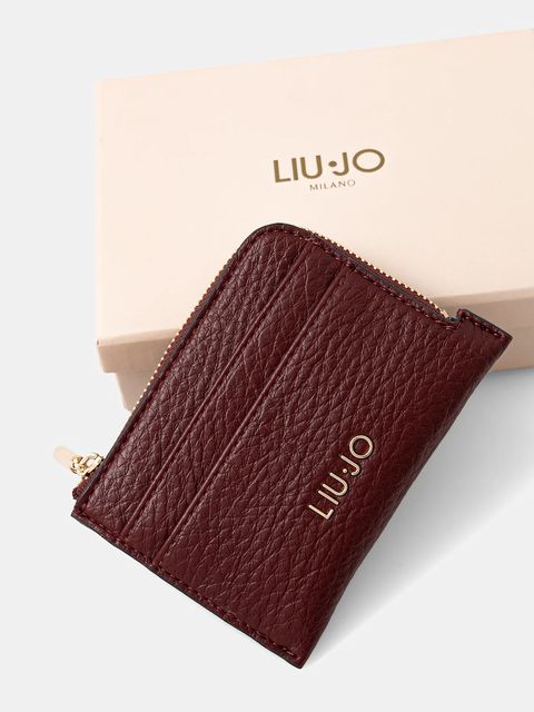 Liu Jo etui na karty kolor bordowy AF5173.E0027