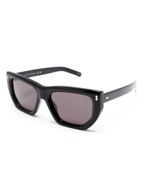 Gucci Eyewear geometric-frame sunglasses - Black - zdjęcie produktu nr 2