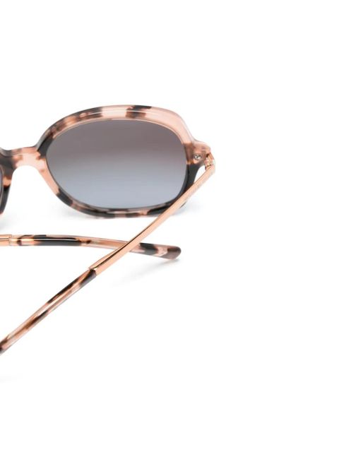 Michael Kors tortoiseshell-effect square-frame sunglasses - Pink