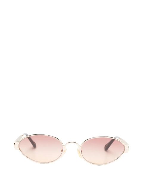Chloé oval-frame sunglasses - Gold - zdjęcie produktu nr 1