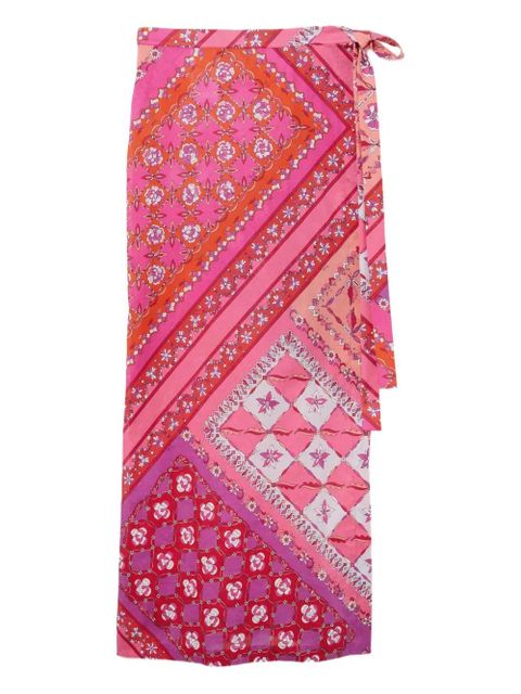 PUCCI patchwork wrap midi skirt - Pink - zdjęcie produktu nr 1