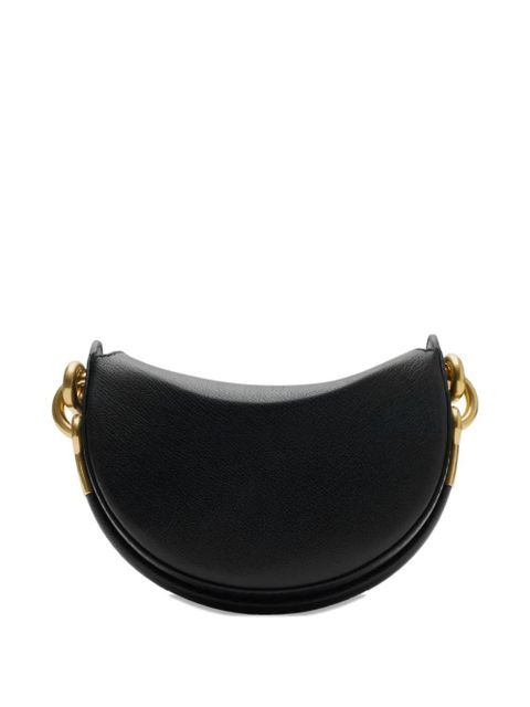 Burberry half-moon leather clutch - Black