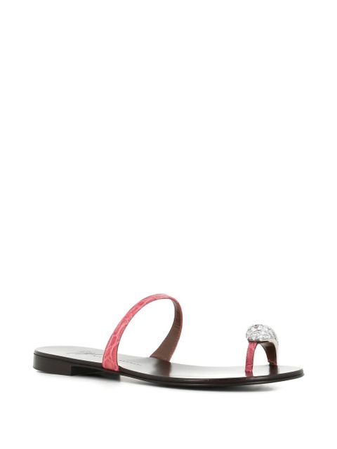 Giuseppe Zanotti crystal embellished leather sandals - Pink - zdjęcie produktu nr 2
