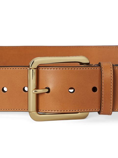 Lauren Ralph Lauren pasek skórzany damski kolor brązowy 412959139 - zdjęcie produktu nr 2